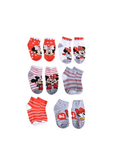 Disney Junior - Paquete con 6 pares de medias antideslizantes Minnie