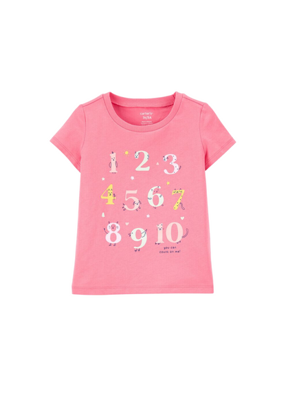 Carter's - Blusa rosada Números