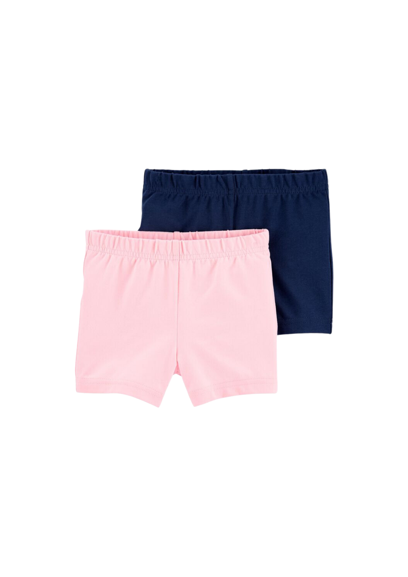 Carter's - Paquete con 2 shorts tipo legging color rosa y azul