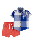 Carter's - Conjunto con camisa y shorts