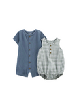 Simple Joys By Carter's - Paquete con 2 rompers