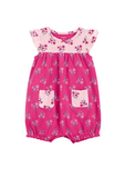 Carter's - Romper de algodón color rosado floral