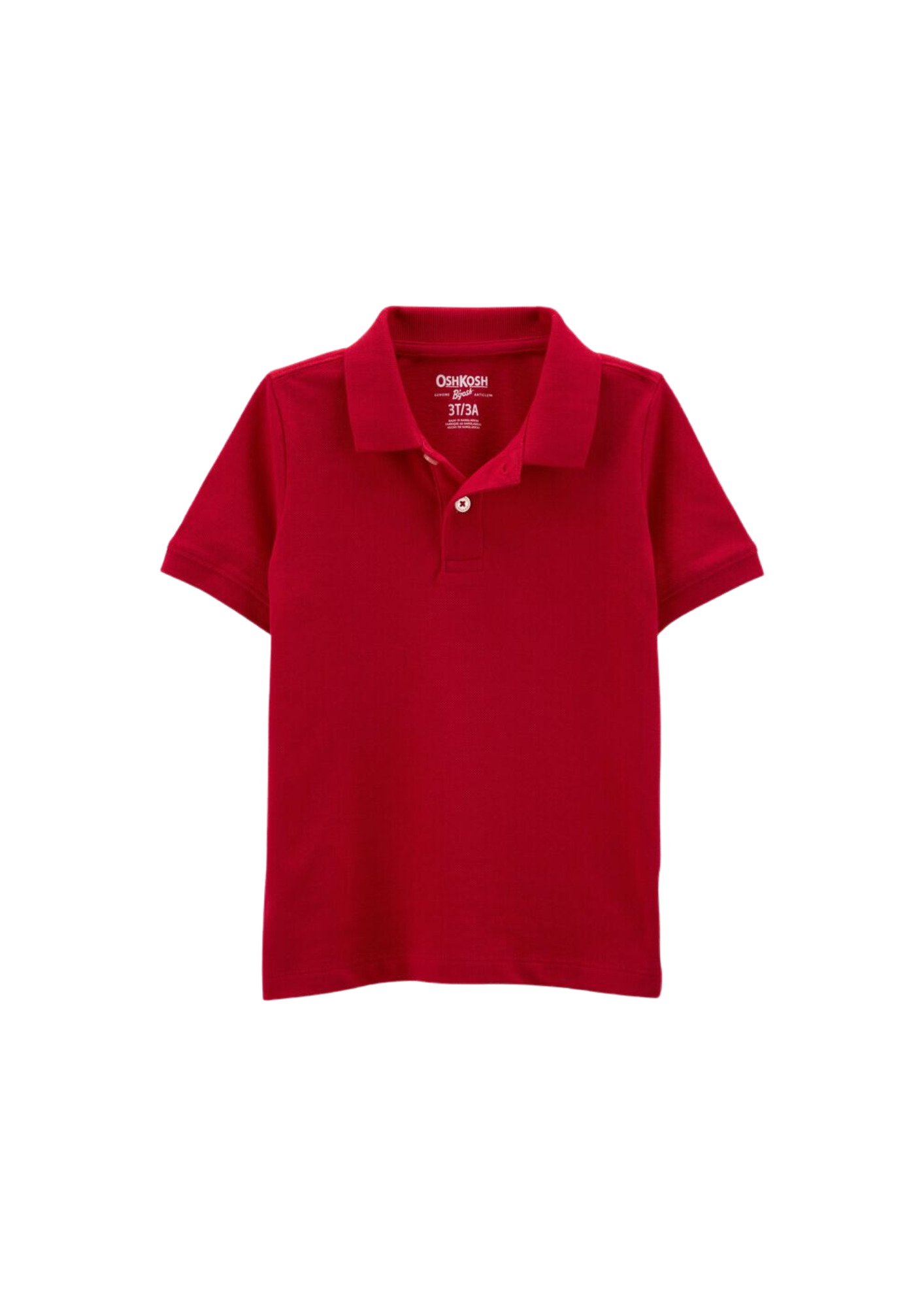 OshKosh B'Gosh - Remera con cuello color rojo