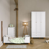 Ropero 3 Pts Matic Zupy Laq. Blanco Soft/Eco Wood