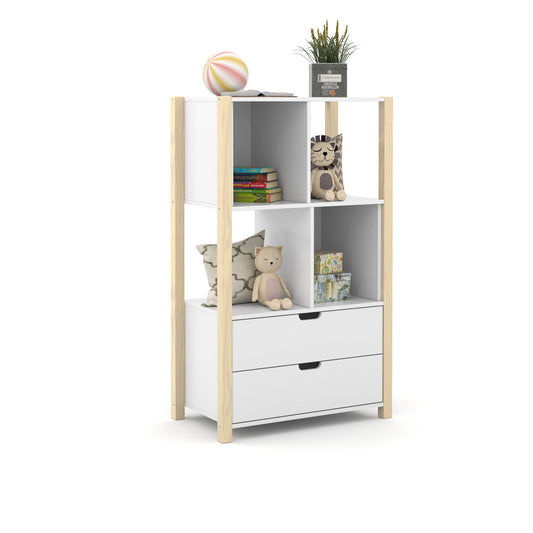 Armario Organizador Matic Kids Liv Laq. Blanco Soft/Natural