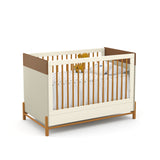 Cuna Matic Tess Laqueado Off White/Eco Wood