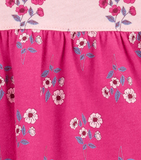 Carter's - Romper de algodón color rosado floral