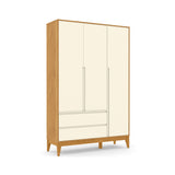 Ropero 3 Pts Matic Nature Clean Laq. Freijo/Off White/Eco Wood