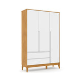 Ropero 3 Pts Matic Nature Clean Laq. Freijo/Bco Soft/Eco Wood