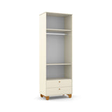 Ropero 2 Pts Matic Zupy Laq. Off White/Eco Wood