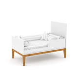 Cuna Matic Nature New Laq. Blanco Soft/Freijo/Eco Wood