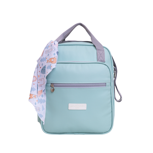 Bolso Maternidad Mediano Arco Iris Verde