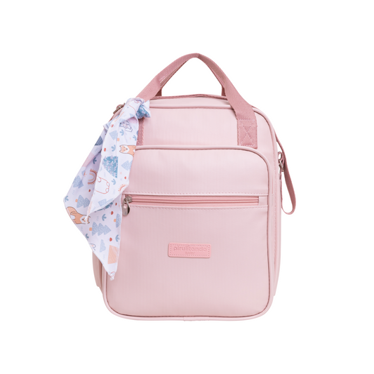 Bolso Maternidad Mediano Arco Iris Rosa