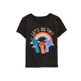 Old Navy - Blusa con diseño de arcoíris "Let's do this"