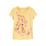 OshKosh B'Gosh - Blusa básica con diseños de flores color amarillo