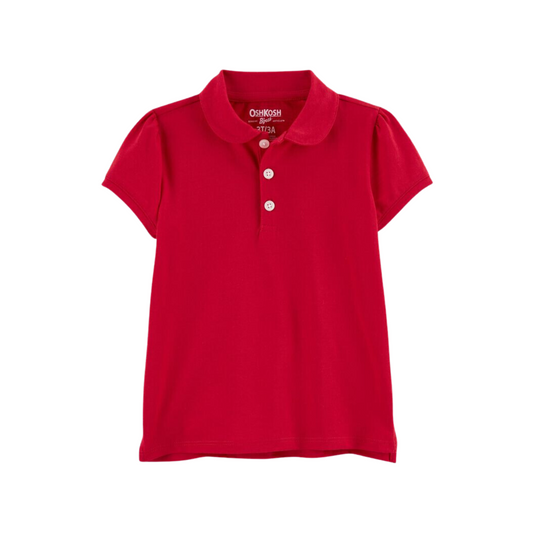 OshKosh B'Gosh - Blusa con cuello tipo polo color rojo