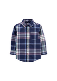 Carter's - Camisa cuadriculada de mangas largas