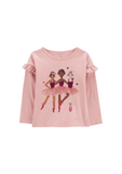 Carter's - Blusa con mangas largas con volantes Bailarinas