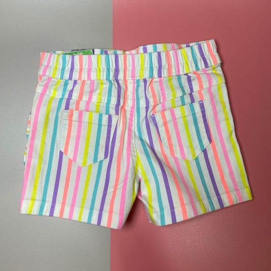 Garanimals - Shorts jeans con diseño a rayas