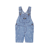 OshKosh B'Gosh - Jardinera jeans con diseños de estrellas