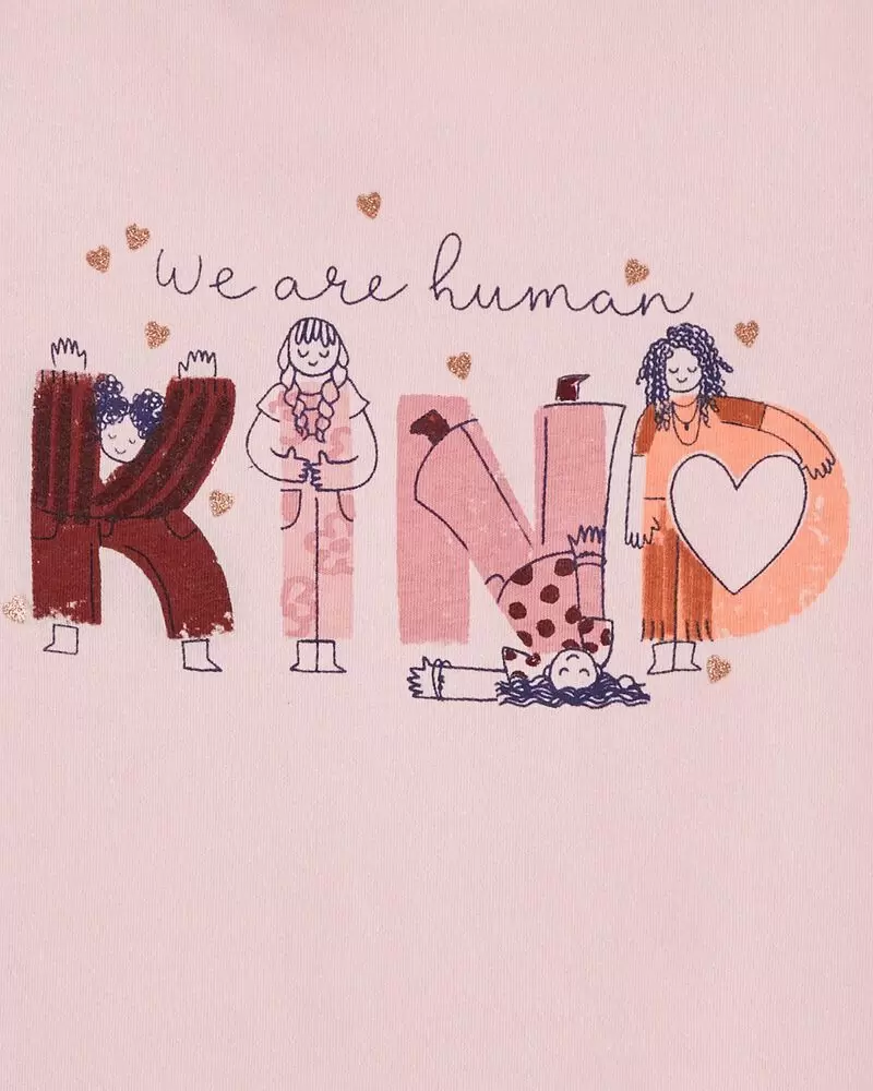 Carter's - Blusa con capucha y  mangas largas "We are humans kind"
