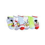 Disney Junior - Paquete con 6 pares de medias antideslizantes Mickey