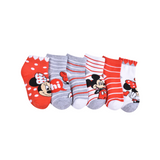 Disney Junior - Paquete con 6 pares de medias antideslizantes Minnie