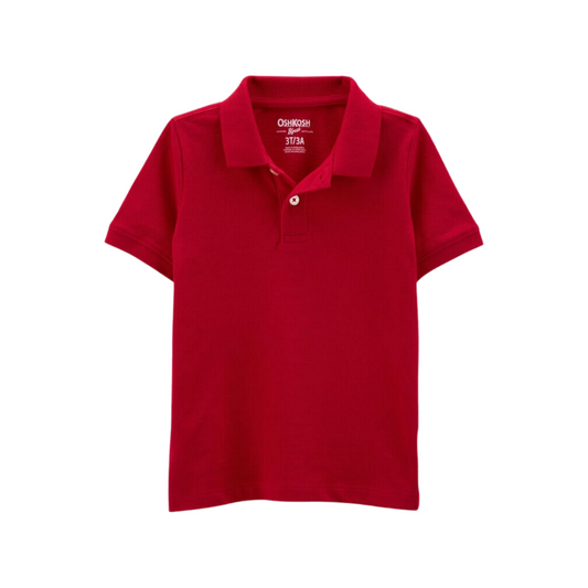 OshKosh B'Gosh - Remera con cuello color rojo