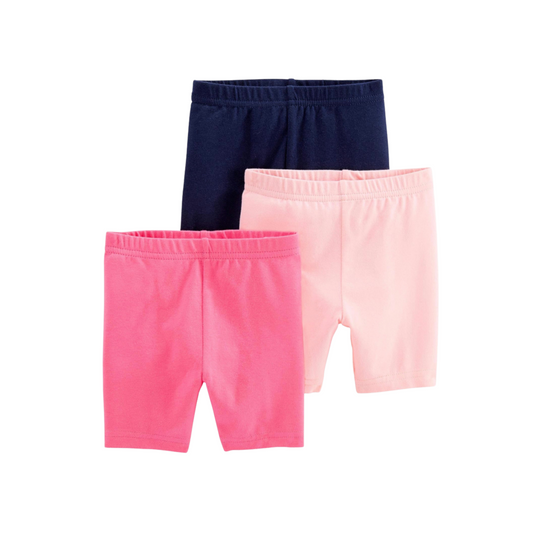 Simple Joys By Carter's - Paquete con 3 shorts tipo legging