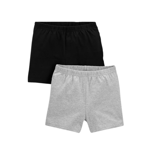 Simple Joys By Carter's - Paquete con 2 shorts negro/gris