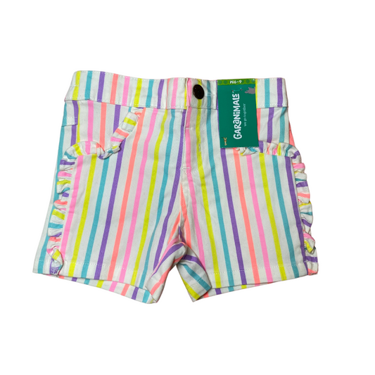 Garanimals - Shorts jeans con diseño a rayas