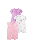 Simple Joys By Carter's - Paquete con 3 rompers