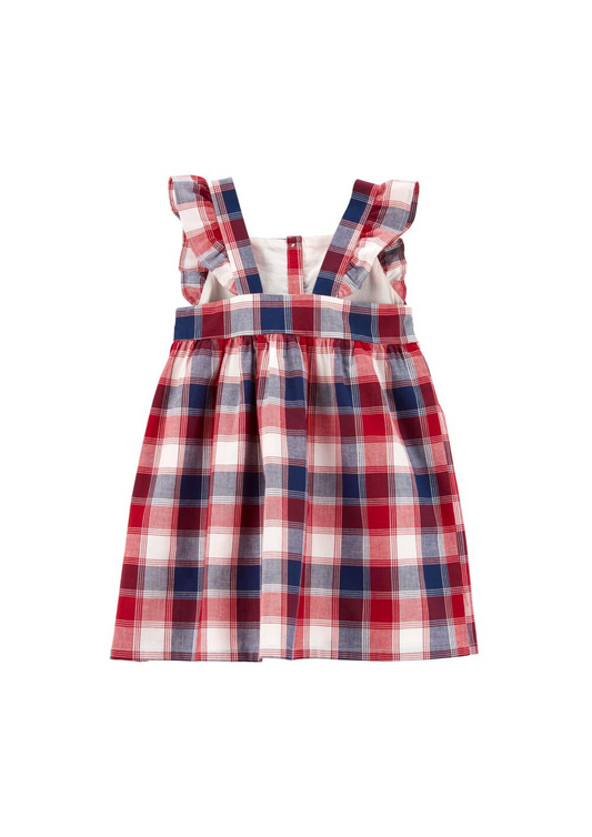 OshKosh B'Gosh - Vestido cuadriculado color rojo/blanco/azul